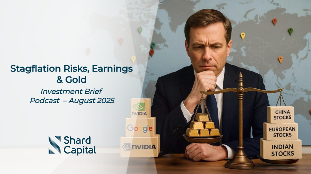 Stagflation, Earnings & Gold. The Investment Brief – Sept 2025 header image SCP